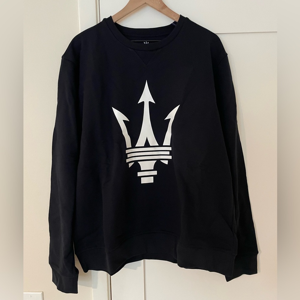 Maserati Navy Blue Crewneck Sweatshirt
